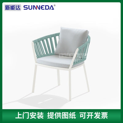 Outdoor Simple Tables And Chairs Courtyard Garden Rattan Tables And Chairs Outdoor Open Balcony Leisure Sunscreen And Rainproof Chair Combination