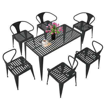 Leisure Outdoor Table And Chair Combination Iron Art Open-air Garden Table Terrace Outdoor Courtyard Balcony Table And Chair Table And Chair