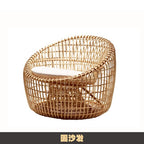 Rattan Sofa Outdoor Garden Southeast Asian Style Rattan Balcony Small Tea Table Indoor Courtyard Outdoor Furniture Combination