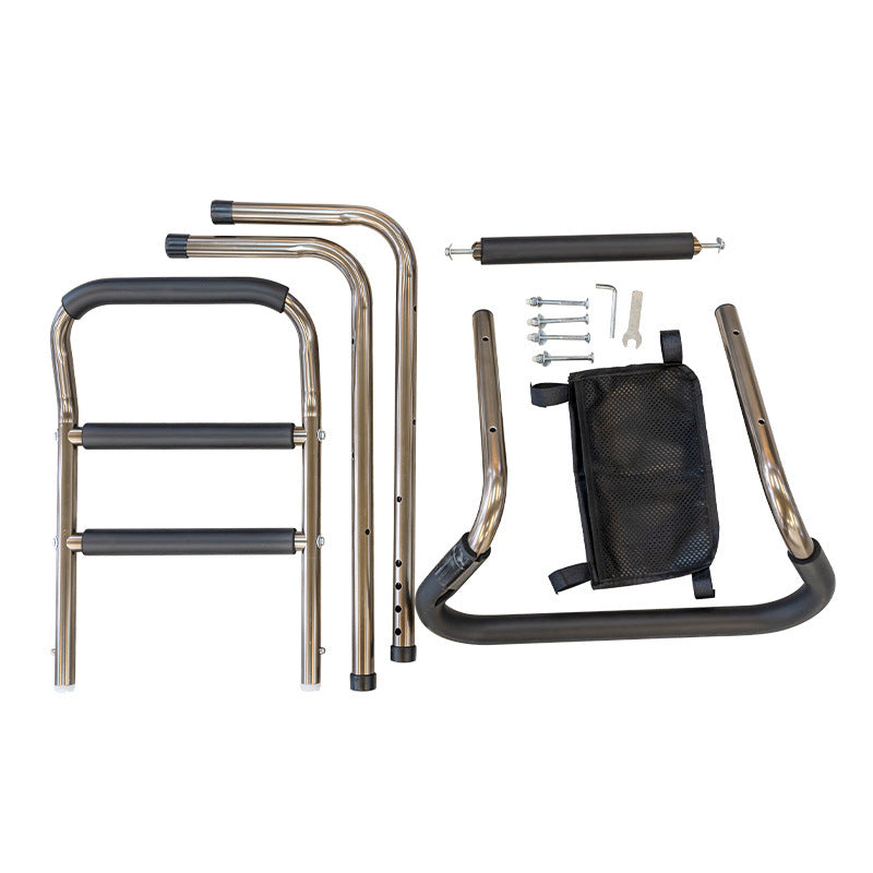Aluminum alloy rising booster movable multi-function punching free armrest elderly bedside rising aid