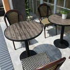 Milk Tea Shop Coffee Shop Outdoor Leisure Tables And Chairs PE Imitation Rattan Tables And Chairs American Rattan Chairs Three Piece Tea Table