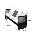 Outdoor Rattan Chair Sofa Leisure Rattan Sofa Combination Rattan Art Furniture Home Stay Sales Department Garden Landscape Rattan Sofa