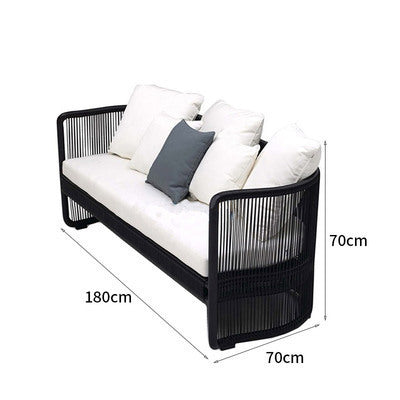 Outdoor Rattan Chair Sofa Leisure Rattan Sofa Combination Rattan Art Furniture Home Stay Sales Department Garden Landscape Rattan Sofa