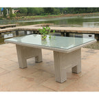 Terrace Rattan Chair Combined Table And Chair Outdoor Rattan Woven Rattan Chair Courtyard Waterproof One Table And Four Chairs