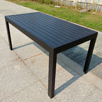 Outdoor Plastic Wood Table And Chair Combination Coffee Shop Outdoor Garden With Night Accommodation Rattan Tables And Chairs