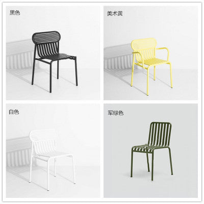 Outdoor Leisure Iron Tables And Chairs Simple Balcony Open-air Dining Table Milk Tea Shop Coffee Shop Courtyard Tables And Chairs Combination