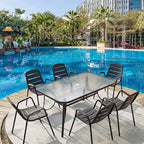 Outdoor Teng Chair Table And Chair Balcony Chair Rattan Chair Tea Table Three Piece Set Of Terrace Furniture Rattan Leisure Chair Garden Furniture