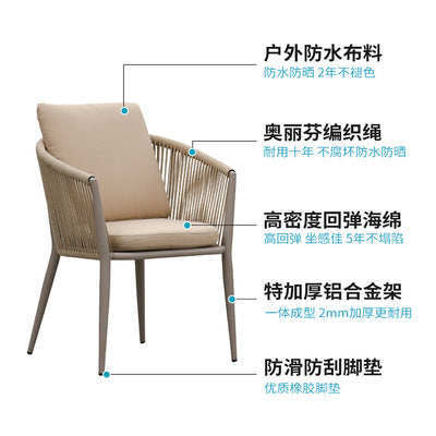 Outdoor Furniture Rattan Chair Combination Five Piece Set Of Woven Leisure Furniture Balcony Garden Courtyard Open-air Rattan Tables And Chairs