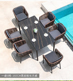 Outdoor Tables And Chairs Rattan Chairs Outdoor Furniture Leisure Tables And Chairs Courtyard Villa Hotel Outdoor Tables And Chairs Combination Rock Board