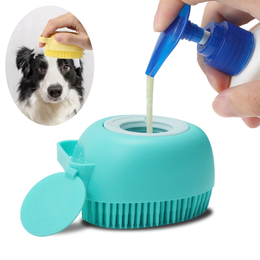 Pet Accessories For Dogs Shampoo Massager Brush Bathroom Puppy Cat Massage Comb Grooming Shower Brush For Bathing Soft Brushes| |