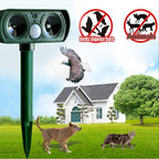 Solar Ultrasonic Repeller Deterrent Pest Cat Dog Fox Deterrent Solar Powered Scarer Repellent Outdoor Garden Tool|Repellents|