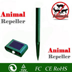 Solar Ultrasonic Repeller Deterrent Pest Cat Dog Fox Deterrent Solar Powered Scarer Repellent Outdoor Garden Tool|Repellents|