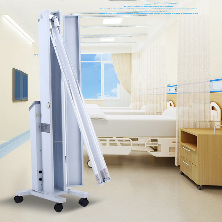 2 Lamp 60W UVC Sterilizer Professional Lamp Disinfection Tool W/ Remote Control & Timer